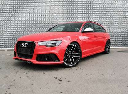 AU3 18X8 5X112 +35 66.6 Black Machined Face
