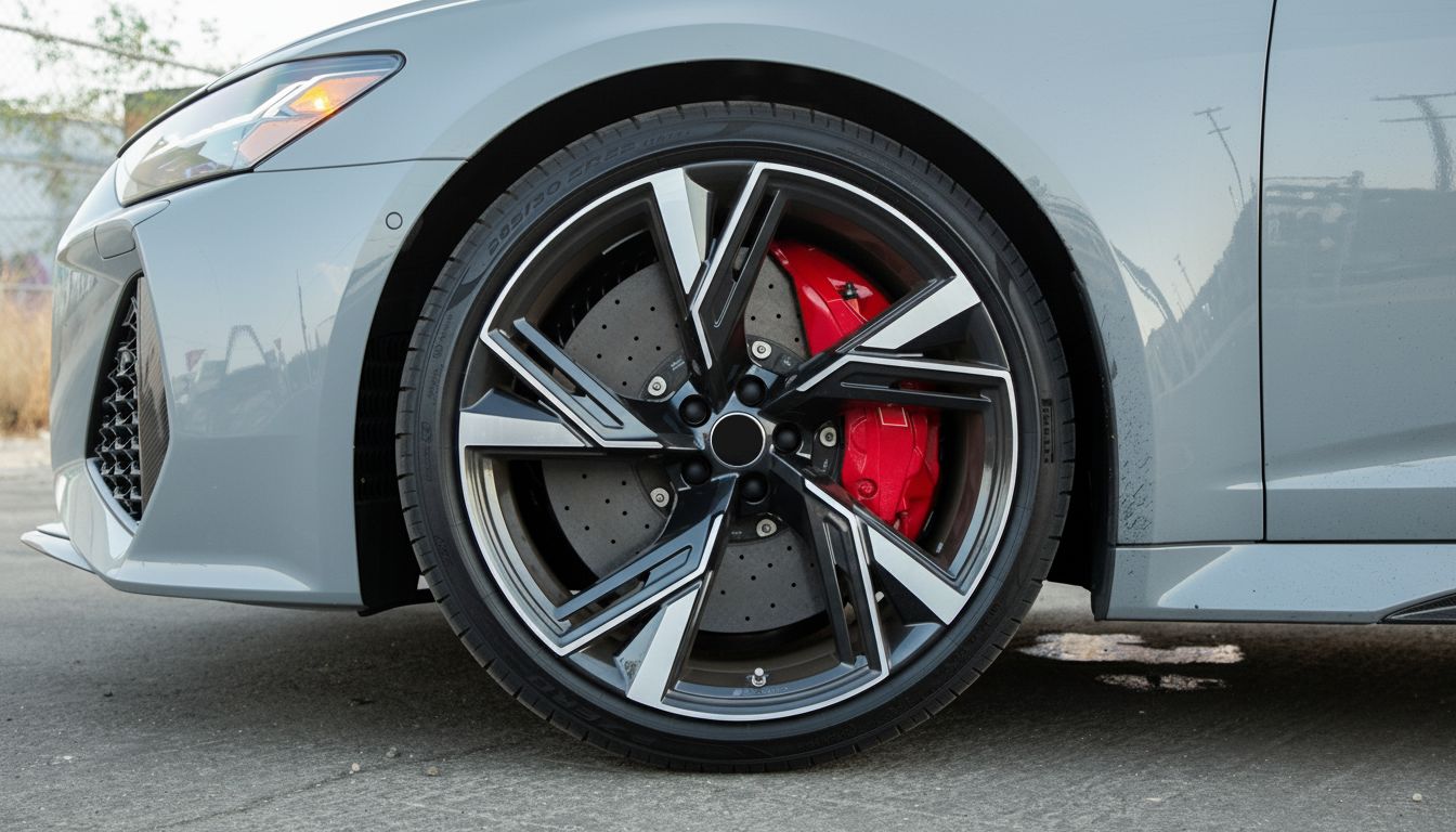 AU9 19x8.5 5x112 +32 66.6 Black Machined Face