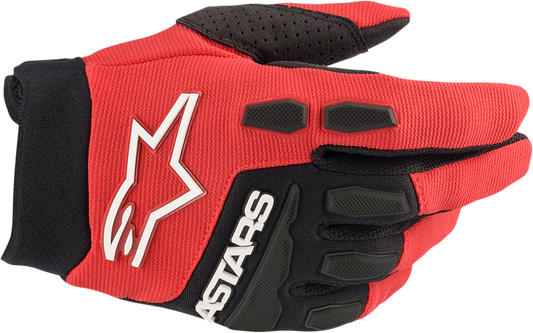 ALPINESTARS Youth Full Bore Gloves - Bright Red/Black - XS 3543622-3031-XS
