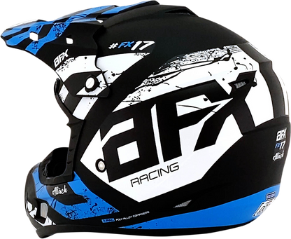 AFX FX-17 Helmet - Attack - Matte Blue/Black - Medium 0110-7162
