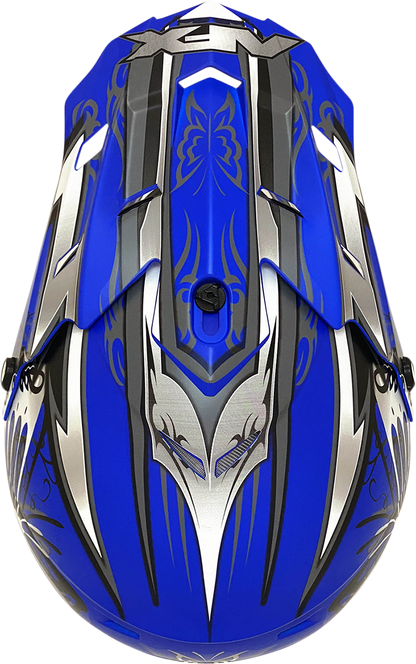AFX FX-17 Helmet - Butterfly - Matte Blue - XL 0110-7125