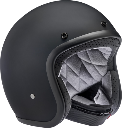 BILTWELL Bonanza Helmet - Flat Black Factory - Small 1001-638-202