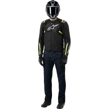 ALPINESTARS T-SPS Air v2 Jacket - Black/Yellow Fluo - 3XL 3301025-155-3XL