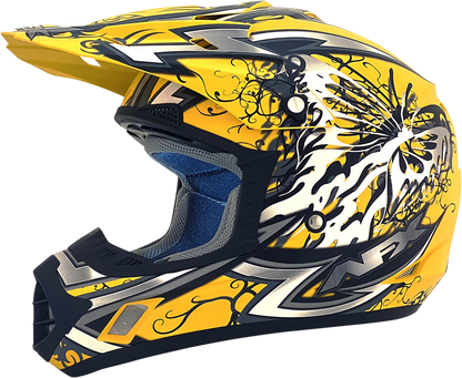AFX FX-17Y Helmet - Butterfly - Matte Yellow - Small 0111-1393