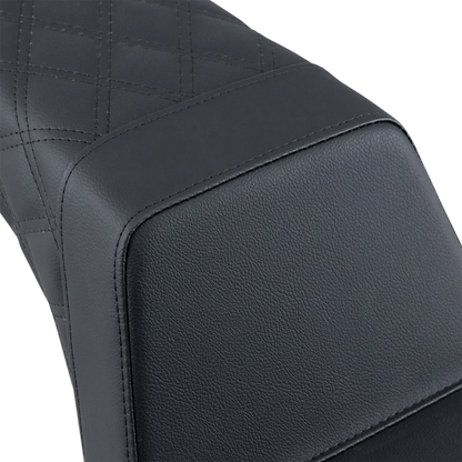 SADDLEMEN Step Up Seat - Rear Lattice Stitched - Black Y13-16-173
