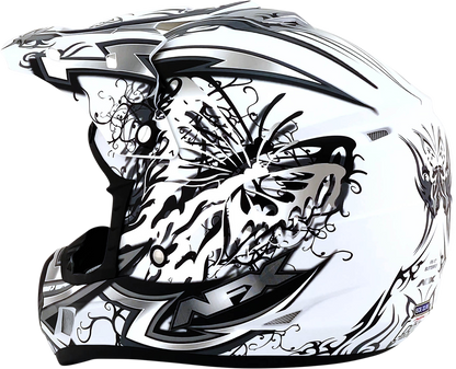 AFX FX-17 Helmet - Butterfly - Matte White - Medium 0110-7128