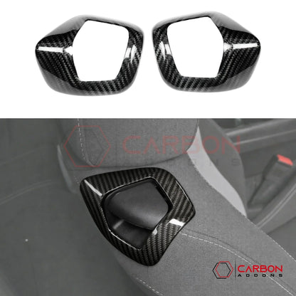 2016–2024 Chevrolet Camaro Real Carbon Fiber Seat Release Lever Trim & Handle Covers