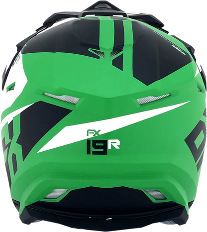 AFX FX-19R Helmet - Racing - Matte Green - Medium 0110-7079