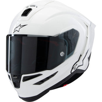 IN STOCK  ALPINESTARS Supertech R10 Helmet - Solid - Gloss White - Small 8200124-2170-S