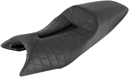 SADDLEMEN LS Track Seat - Lattice Stitched - Black - FTR1200 I19-10-0045