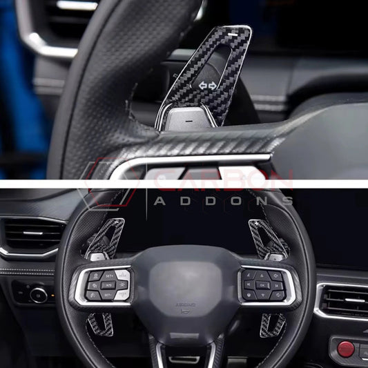 2024+ Mustang Real Carbon Fiber Paddle Shifter Extensions