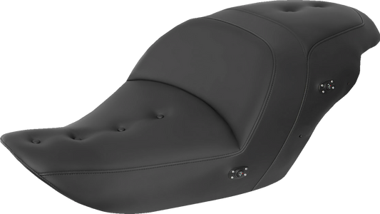SADDLEMEN Heated Roadsofa Pillow Top Seat - Without Backrest - Black H23-20-181HCT