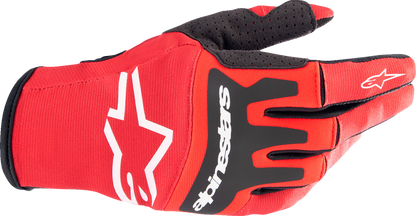 ALPINESTARS Techstar Gloves - Warm Red/Black - Small 3561023-3110-S