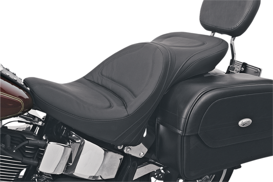 SADDLEMEN Seat - Explorer - Without Backrest - Stitched - Black - Softail 8150JS