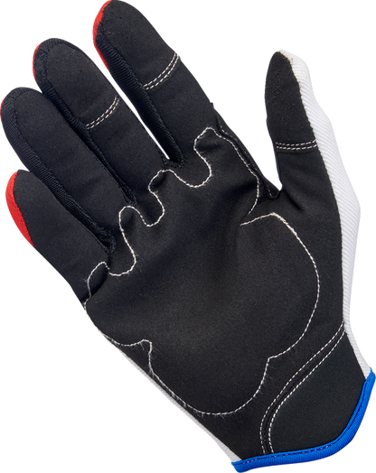 BILTWELL Moto Gloves - Red/White/Blue - XS 1501-1208-001