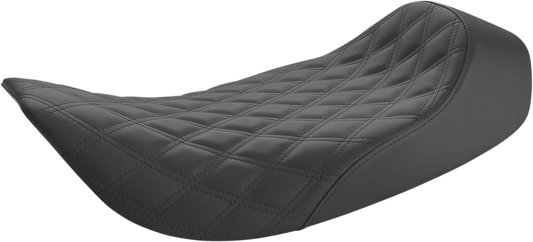 SADDLEMEN Renegade Solo Seat - Lattice Stitched - Black 897-06-002LS