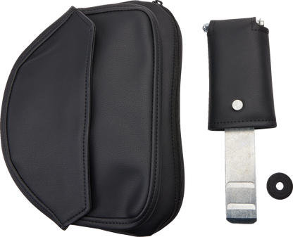 SADDLEMEN Seat - Explorer - With Backrest - Stitched - Black - FL/FX '06-'17 806-12-030