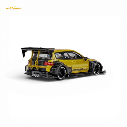 (Pre-Order) DCM Kevmannz Civic EG Ver.1 - Gold Carbon Fiber Long Tail 1:64