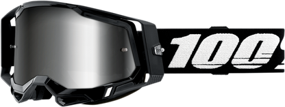 100% Racecraft 2 Goggles - Black - Silver Mirror 50010-00001