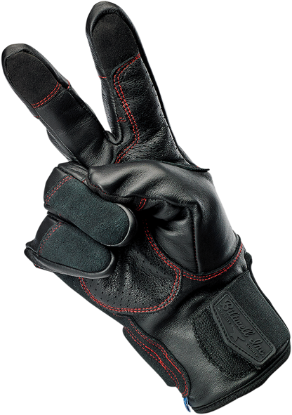 BILTWELL Belden Gloves - Redline - XL 1505-0108-305