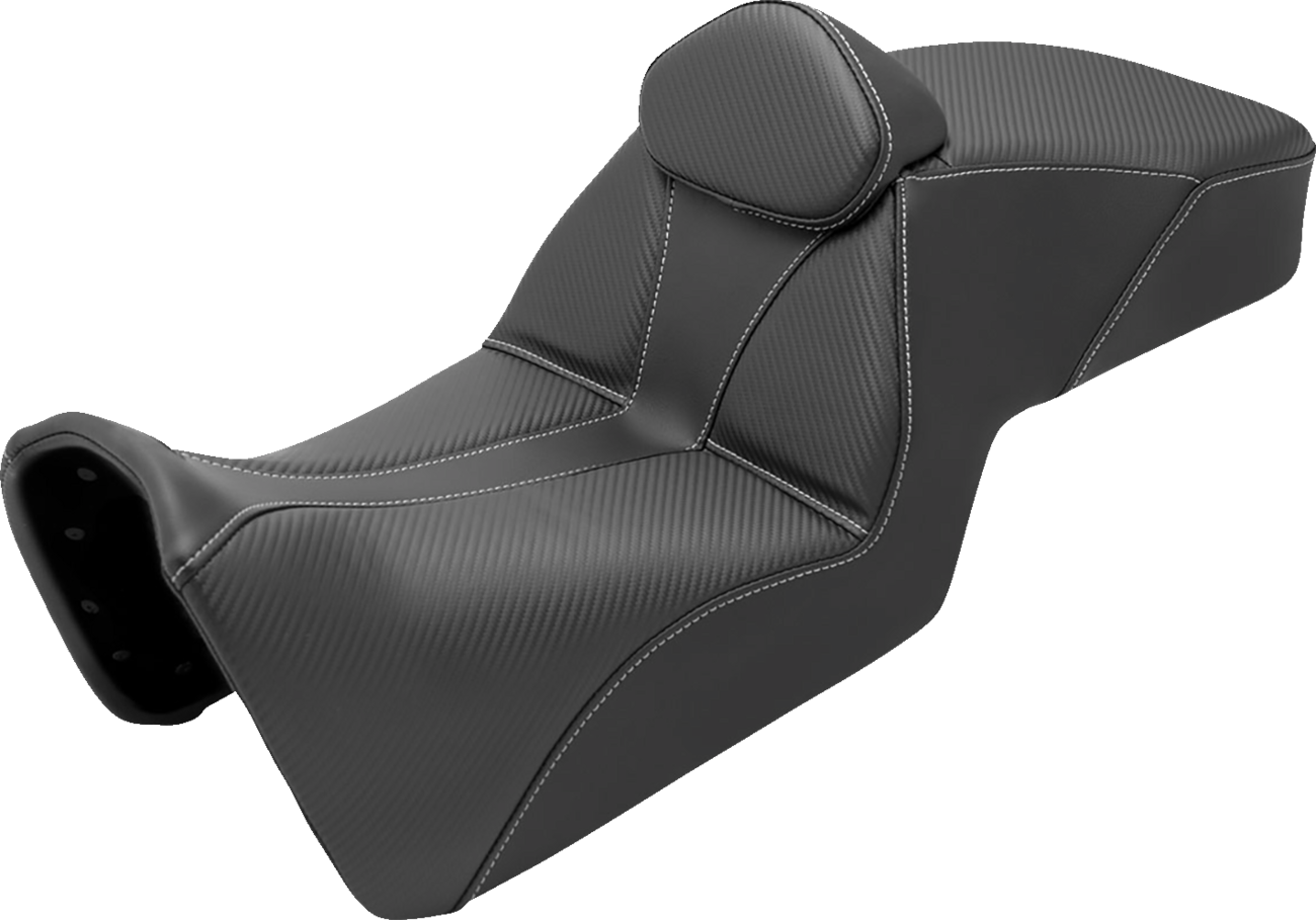 SADDLEMEN Adventure Tour Seat - Low - w/ Backrest - Black - Pan Am '21-'22 821-34-201BR