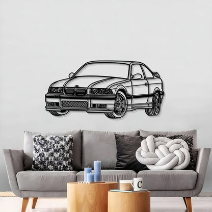E36 Perspective Metal Car Wall Art  - MT0431