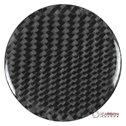 C8 Corvette Real Carbon Fiber Steering Wheel Button Trim Covers | Interior Upgrade (2020–2027)