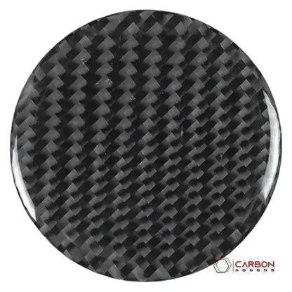 Real Carbon Fiber Headlight Control Outer Trim Overlay for 2024+ Ford Mustang