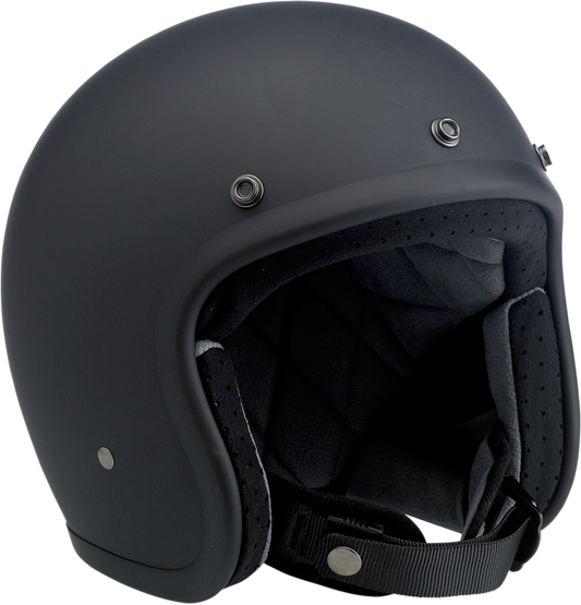 BILTWELL Bonanza Helmet - Flat Black - Large 1001-201-204