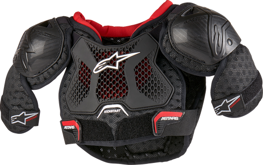 ALPINESTARS Youth Bionic Action Kickstart Chest Guard - Black/Red - 7/9 6740624-13-7/9