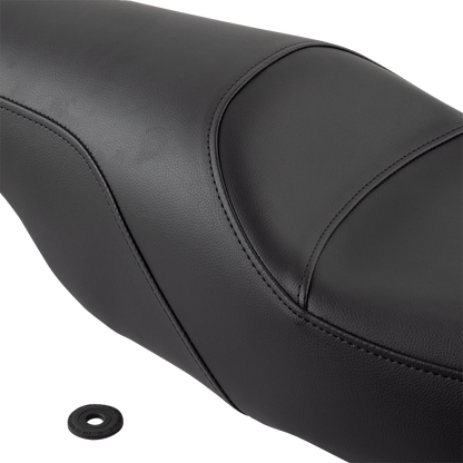 SADDLEMEN Seat - Profiler - Black - Smooth - FLHT 808-07B-047