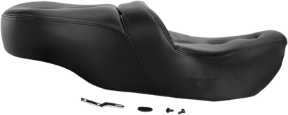SADDLEMEN Pillow-Top Roadsofa Seat - Black - FLH/FLT '99-'07 897-06-181