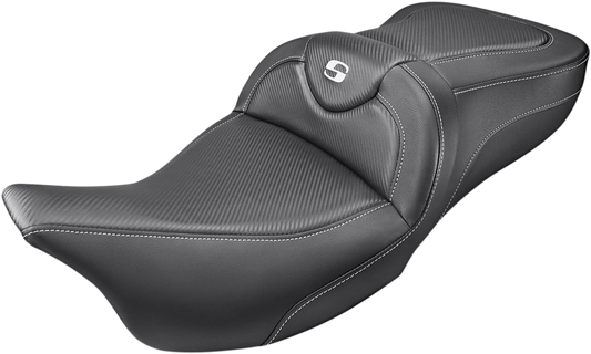 SADDLEMEN Road Sofa Seat - Carbon Fiber - without Backrest - '08-'23 FL 808-07B-185