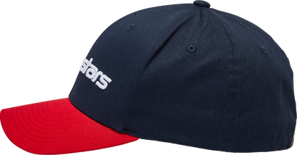 ALPINESTARS Linear Hat - Navy/Red - Small/ Medium 1230810057030SM