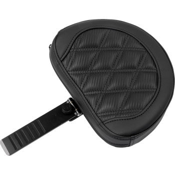 SADDLEMEN Roadsofa™ Extended Reach Seat - with Backrest - Carbon Fiber - Lattice Stitch - FLTR/FLHX '23-'24 823-07-207B0