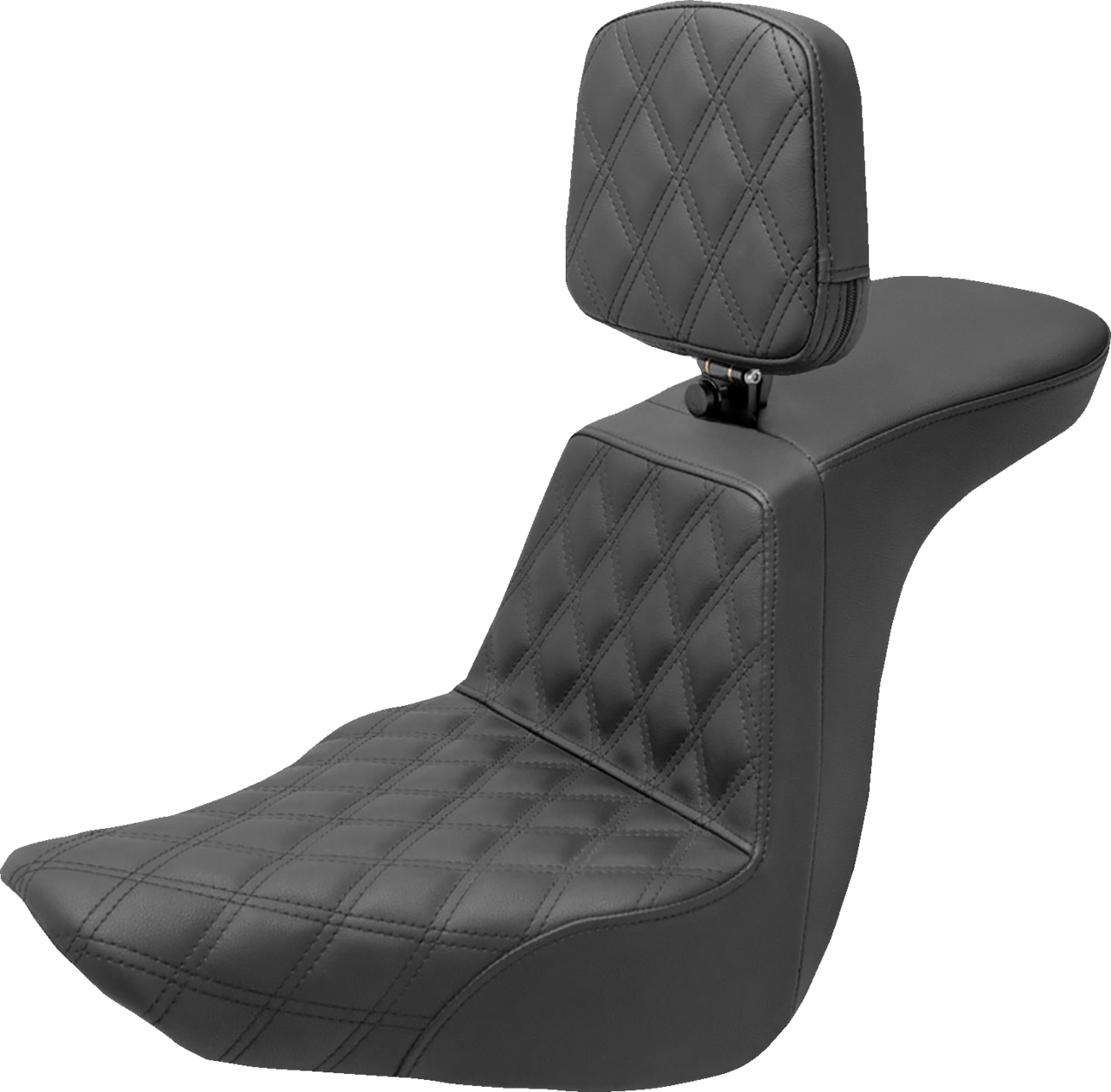 SADDLEMEN Tour Step Up Seat - Rider Backrest - Front Lattice Stitch - FLSB/FXLR '18-'22 818-29-192BR