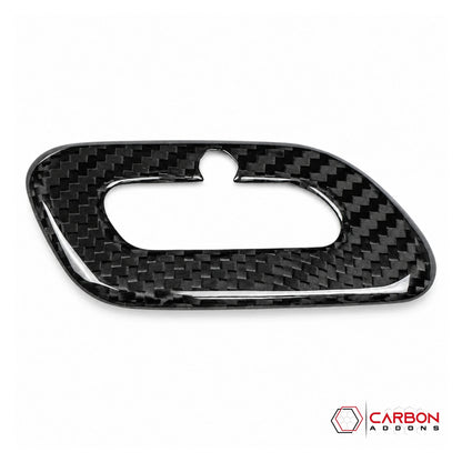 C7/C8 Corvette Real Carbon Fiber Sun Visor Garage Door Opener Trim Cover | 2014-2027