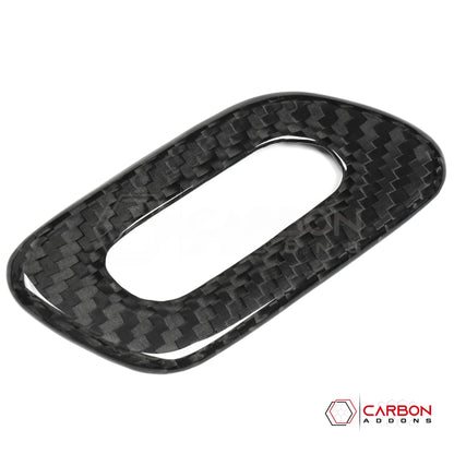 C7/C8 Corvette Real Carbon Fiber Sun Visor Garage Door Opener Trim Cover | 2014-2027