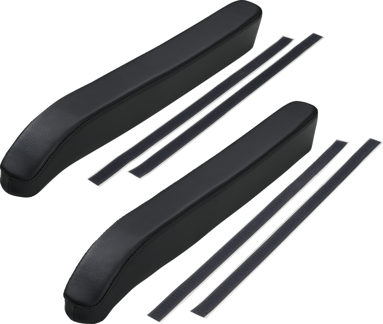 SHOW CHROME Kaliber Armrest Pads - Black w/ Black Stitching - Slingshot '15-'22 H44-1BK