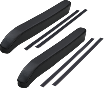 SHOW CHROME Kaliber Armrest Pads - Black w/ Black Stitching - Slingshot '15-'22 H44-1BK