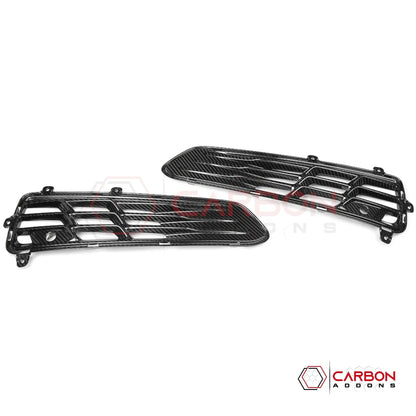 Carbon Fiber Rear Bumper Vent Inserts for C8 Corvette Z06, E-Ray & ZR1