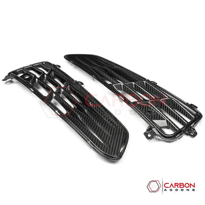 Carbon Fiber Rear Bumper Vent Inserts for C8 Corvette Z06, E-Ray & ZR1