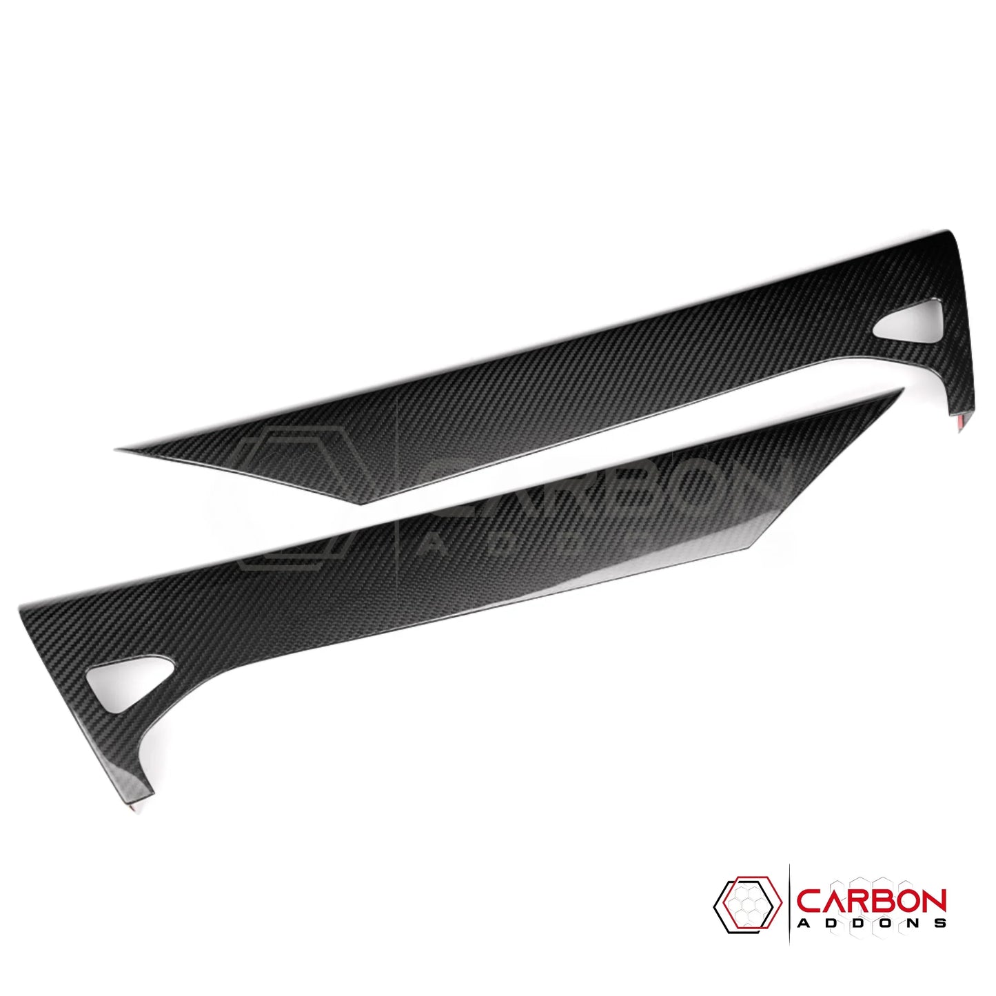 C8 Corvette Real Carbon Fiber Inner Door Upper Panels | Stingray, Z51, Z06 & E-Ray (2020–2026)