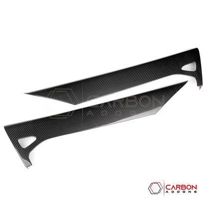 C8 Corvette Real Carbon Fiber Inner Door Upper Panels | Stingray, Z51, Z06 & E-Ray (2020–2026)