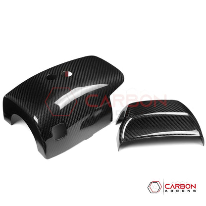 C8 Corvette Real Carbon Fiber Steering Column Trim Cover | Interior Upgrade (2020-2027)