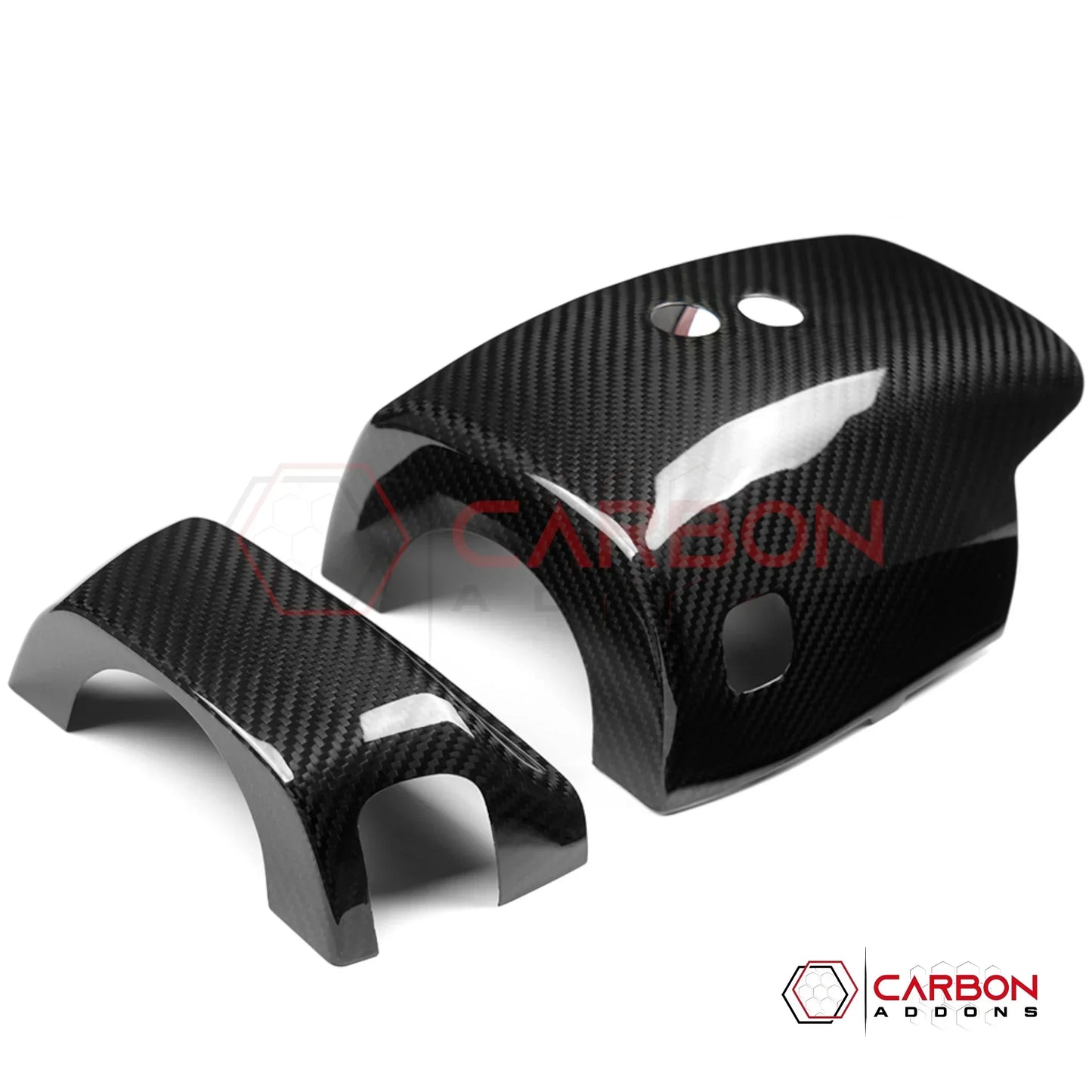 C8 Corvette Real Carbon Fiber Steering Column Trim Cover | Interior Upgrade (2020-2027)