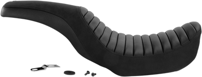 SADDLEMEN Profiler Tuck-n-Roll Seat - Black - Dyna '06-'17 806-04-148