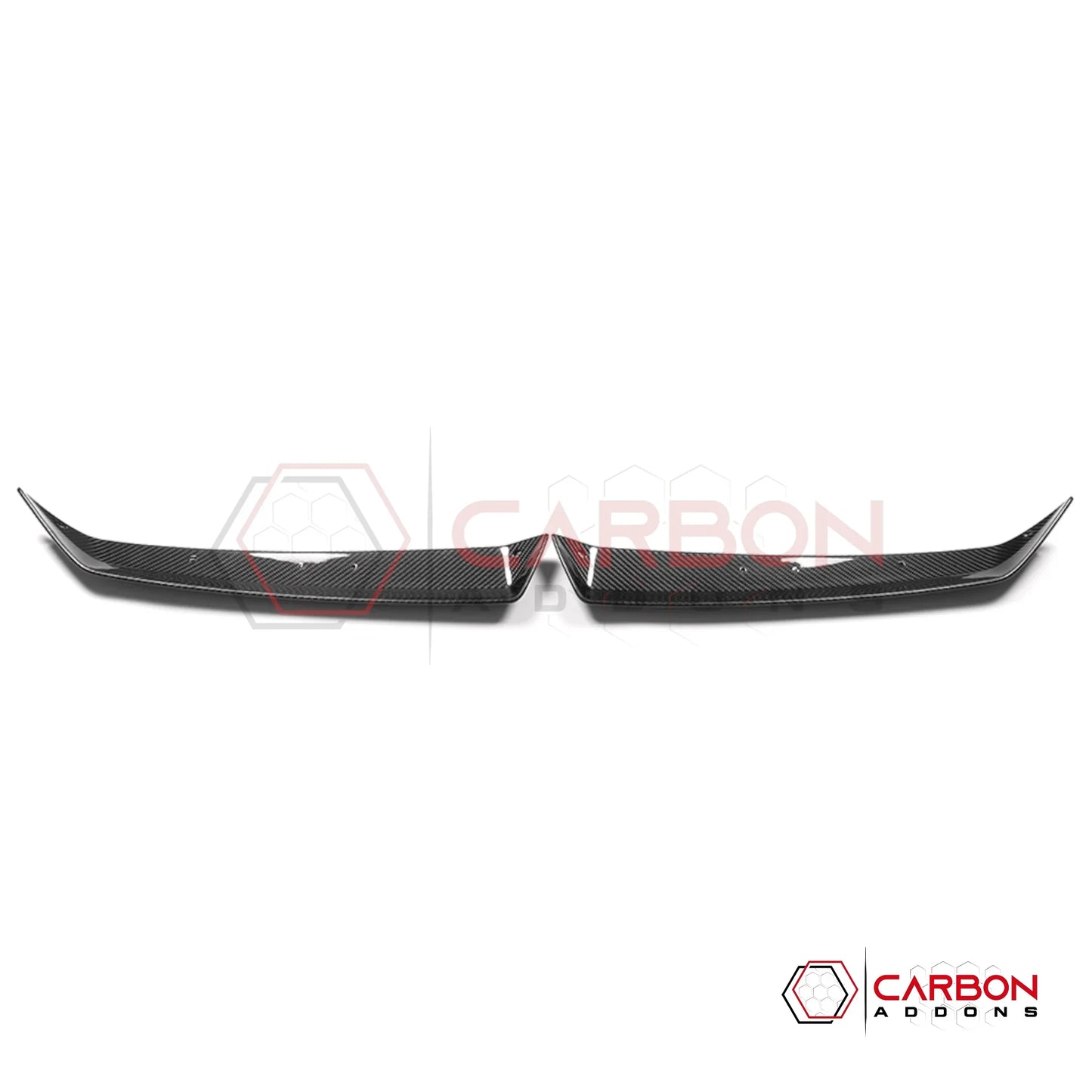 C8 Z06 / E-Ray / ZR1 Carbon Fiber Spoiler Wicker Extensions – Bolt-On OEM Style