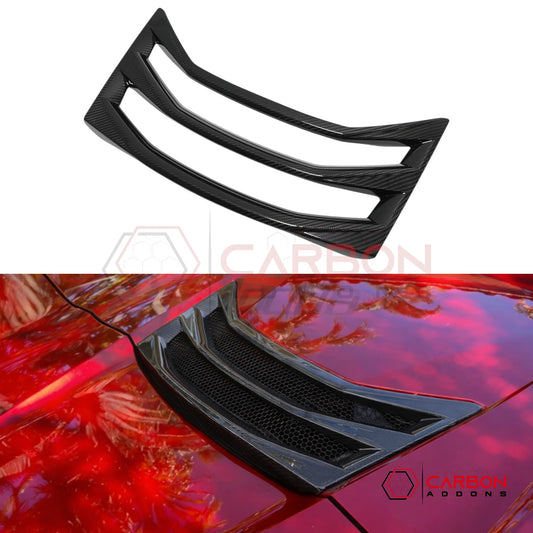 C8 Corvette Convertible Carbon Fiber Rear Hatch Vent Cover | Exterior Upgrade (2020–2026)