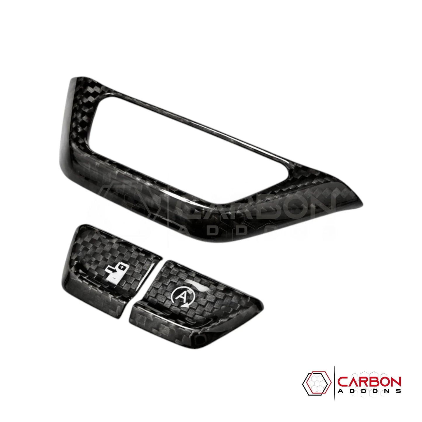 C8 Corvette E-Ray Carbon Fiber Regenerative Braking & Auto Start-Stop Button and Trim Covers